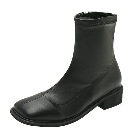 Ki-8Jcud Ankle Boots For Women Fashion Women Artificial Leather Solid Color Autumn Thick Sole Square Heels Zipper Mid Booties Square Toe Shoes Wedge Heel Boots For Women Mid Calf Womens Tall Leather
Ki-8Jcud Ankle Boots For Women Fashion Women Artificial Leather Solid Color Autumn Thick Sole Square Heels Zipper Mid Booties Square Toe Shoes Wedge Heel Boots For Women Mid Calf Womens Tall Leather