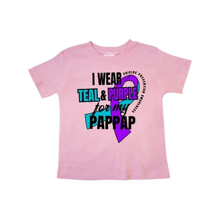 Inktastic Suicide Prevention I Wear Teal and Purple for My Pappap Gift Toddler Boy or Toddler Girl T-Shirt
Inktastic Suicide Prevention I Wear Teal and Purple for My Pappap Gift Toddler Boy or Toddler Girl T-Shirt
