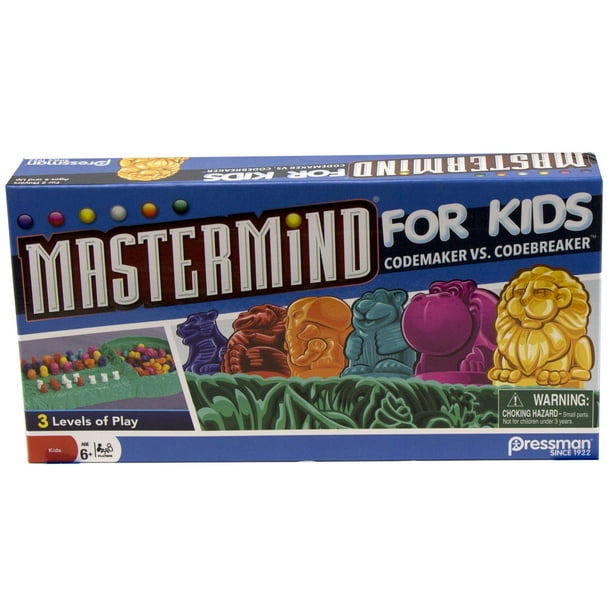 Pressman Mastermind for Kids Board Game - Codebreaking Game With Three Levels of Play