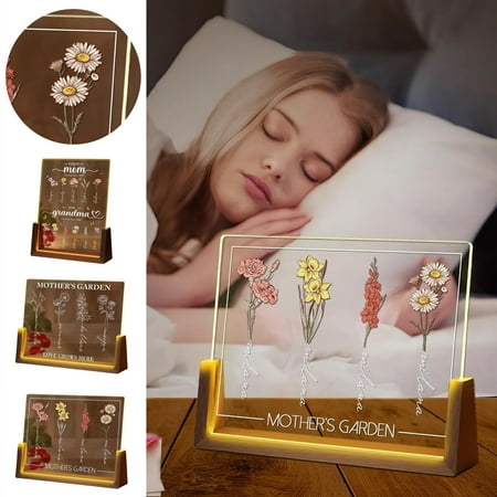 WANGJIAOID Ornament Mother s Day Gifts For Mom Birthday Gifts For Mom From Daughter Son Walnut Picture Frame With Acrylic LED Night Light
WANGJIAOID Ornament Mother s Day Gifts For Mom Birthday Gifts For Mom From Daughter Son Walnut Picture Frame With Acrylic LED Night Light