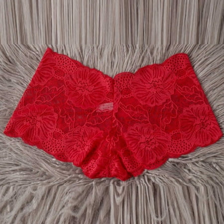 Tawop Summer Pants Womens Pants Women Lace Flat Pants Low Waist Sexy Underpant Mid Waist without Elasticity Red 8
Tawop Summer Pants Womens Pants Women Lace Flat Pants Low Waist Sexy Underpant Mid Waist without Elasticity Red 8