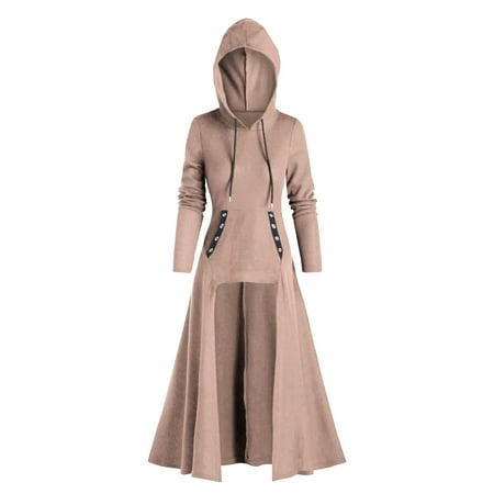 Womens Hooded Medieval Dress Women s Long Sleeve Cloak High Low Sweater Blouse Tops with Pocket Plus Size Dress Floor Length Cosplay Dress
Womens Hooded Medieval Dress Women s Long Sleeve Cloak High Low Sweater Blouse Tops with Pocket Plus Size Dress Floor Length Cosplay Dress