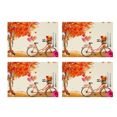 4pcs Thanksgiving waterproof linen placemat holiday decoration table insulation mat
4pcs Thanksgiving waterproof linen placemat holiday decoration table insulation mat