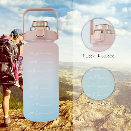 JTWEEN 2000ml Motivational Sport Water Drinking Bottle with Time Maker Leak Proof Flip Top Lid Water Cup for Kids Adults Gym Yoga Fitness Camping
JTWEEN 2000ml Motivational Sport Water Drinking Bottle with Time Maker Leak Proof Flip Top Lid Water Cup for Kids Adults Gym Yoga Fitness Camping
