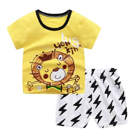 THE WILD Toddler Baby Boys Girls Short Sleeve Cartoon T-Shirt+Shorts Outfits Set 0-4Y
THE WILD Toddler Baby Boys Girls Short Sleeve Cartoon T-Shirt+Shorts Outfits Set 0-4Y