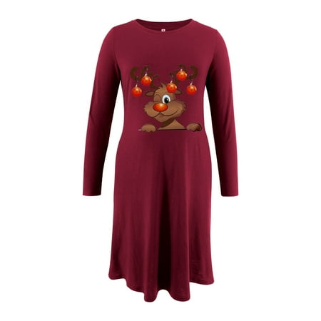 asdoklhq Maternity Dresses for Women Plus Size Women Maternity Wear Christmas Deer Head Printed Long Thickened Long Sleeve Round Neck Pocket Dress
asdoklhq Maternity Dresses for Women Plus Size Women Maternity Wear Christmas Deer Head Printed Long Thickened Long Sleeve Round Neck Pocket Dress