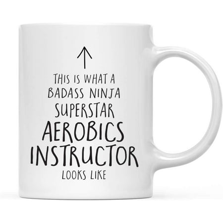 CTDream Funny 11oz. Ceramic Coffee Tea Mug Gift This is What a Badass Ninja Superstar Aerobics Instructor Looks Like 1-Pack Birthday Christmas Gift Ideas Coworker
CTDream Funny 11oz. Ceramic Coffee Tea Mug Gift This is What a Badass Ninja Superstar Aerobics Instructor Looks Like 1-Pack Birthday Christmas Gift Ideas Coworker
