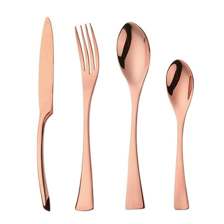 Reusable Tea Spoon Dinner Knife Fork Home Kitchen Dinnerware Set Silverware Set Tableware Set Cutlery Set ROSE GOLD
Reusable Tea Spoon Dinner Knife Fork Home Kitchen Dinnerware Set Silverware Set Tableware Set Cutlery Set ROSE GOLD