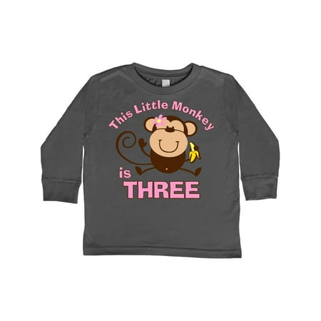 Inktastic Little Monkey Girl 3rd Birthday Gift Toddler Toddler Girl Long Sleeve T-Shirt
Inktastic Little Monkey Girl 3rd Birthday Gift Toddler Toddler Girl Long Sleeve T-Shirt