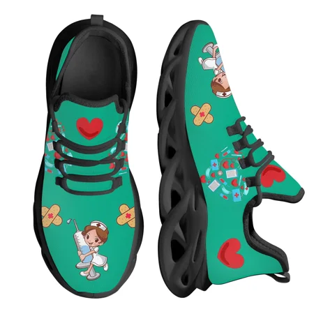 Lovely Nurse Medical Healthcare Print Ladies Platform Shoes Light Mesh Running Sneakers Casual Nurse Shoes For Women
Lovely Nurse Medical Healthcare Print Ladies Platform Shoes Light Mesh Running Sneakers Casual Nurse Shoes For Women