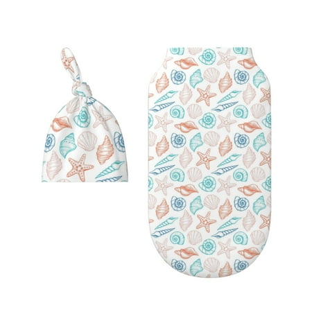 Wukai Colorful Seashells1 Newborn Swaddle Set 100% Cotton Matching Headband and Beanie Set
Wukai Colorful Seashells1 Newborn Swaddle Set 100% Cotton Matching Headband and Beanie Set