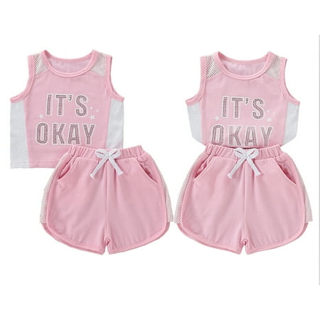 Girl s 2Pcs Sports Suit Sleeveless Mesh Patchwork Vest with Elastic Shorts
Girl s 2Pcs Sports Suit Sleeveless Mesh Patchwork Vest with Elastic Shorts