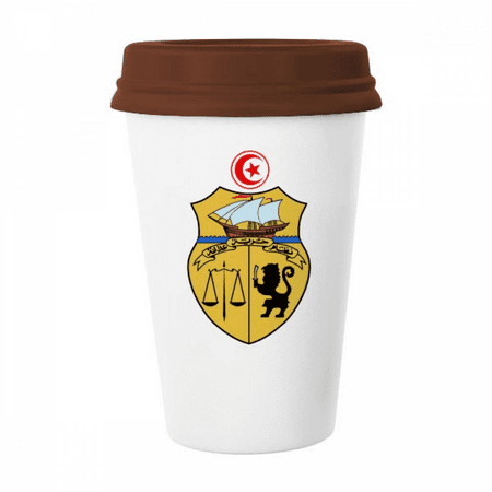 Tunisia Asia National Emblem Mug Coffee Drinking Glass Pottery Cerac Cup Lid
Tunisia Asia National Emblem Mug Coffee Drinking Glass Pottery Cerac Cup Lid