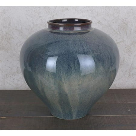 Northwood Collection NC-IMP7842 12 x 12 in. Lady Vase Blue & Gold - Small