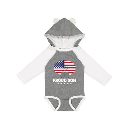 Inktastic Military Proud Son US Flag Gift Baby Boy or Baby Girl Long Sleeve Bodysuit
Inktastic Military Proud Son US Flag Gift Baby Boy or Baby Girl Long Sleeve Bodysuit