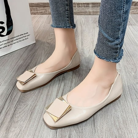 Tangnade Winter Clearance Fashion Square Buckle Flat Soft Bottom Peas Shoe Casual Shoes for Women
Tangnade Winter Clearance Fashion Square Buckle Flat Soft Bottom Peas Shoe Casual Shoes for Women