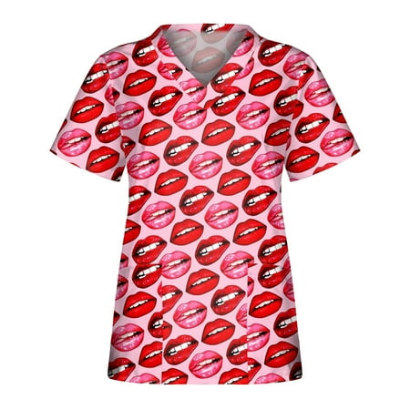 Women Scrub_Top Working Uniform Blouse Short Sleeve V-Neck Workwear T-Shirt with Pocket Comfy Tops XXL
Women Scrub_Top Working Uniform Blouse Short Sleeve V-Neck Workwear T-Shirt with Pocket Comfy Tops XXL