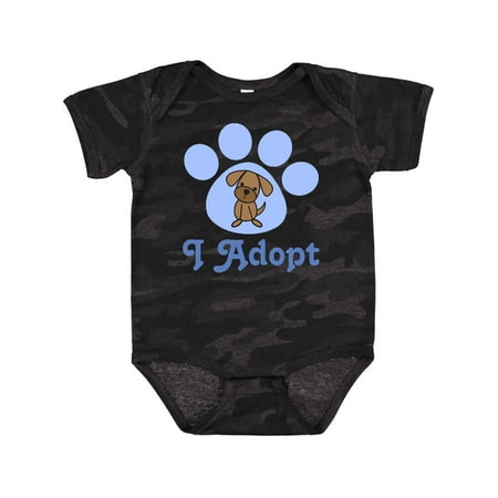 Inktastic Paw Print Dog Adoption Gift Baby Boy or Baby Girl Bodysuit