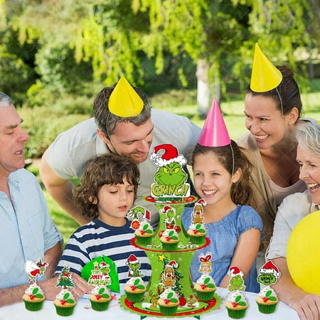 Corashan Grinch Christmas Decoration Cartoon Themed Party Cake Rack Birthday Cake Holder Holiday Cake Flag Planting Party Disposable Decorative Items Best Christmas Gifts
Corashan Grinch Christmas Decoration Cartoon Themed Party Cake Rack Birthday Cake Holder Holiday Cake Flag Planting Party Disposable Decorative Items Best Christmas Gifts