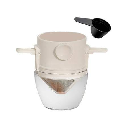 Reusable Coffee Dripper s Filtration with spoons Cone Filter Stainless Steel Coffee Strainer for Travel camping Indoor White
Reusable Coffee Dripper s Filtration with spoons Cone Filter Stainless Steel Coffee Strainer for Travel camping Indoor White