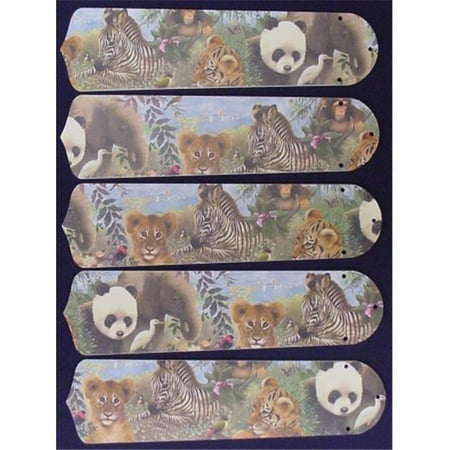 Ceiling Fan Designers 52SET-KIDS-BSELZ Baby Safari Elephant Lion Zebra 52 in. Ceiling Fan Blades Only
Ceiling Fan Designers 52SET-KIDS-BSELZ Baby Safari Elephant Lion Zebra 52 in. Ceiling Fan Blades Only