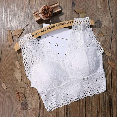 Fashion New Ladies Fashion Lace Deep V-Neck Solid Color Flowers Hollow Lace Hem Vest Detachable Chest Pad Camis Tops Women
Fashion New Ladies Fashion Lace Deep V-Neck Solid Color Flowers Hollow Lace Hem Vest Detachable Chest Pad Camis Tops Women