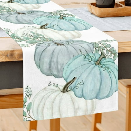 Fall Eucalyptus Leaves Pumpkins Table Runner Autumn Thanksgiving Kitchen Dining Table Decoration for Indoor Outdoor Party 13x72In
Fall Eucalyptus Leaves Pumpkins Table Runner Autumn Thanksgiving Kitchen Dining Table Decoration for Indoor Outdoor Party 13x72In