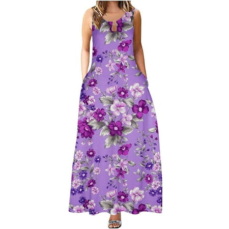 Women s Summer Dress Floral Printed Crew Neck Bohemian Sleeveless Suspenders Dress High Waist Sundress
Women s Summer Dress Floral Printed Crew Neck Bohemian Sleeveless Suspenders Dress High Waist Sundress