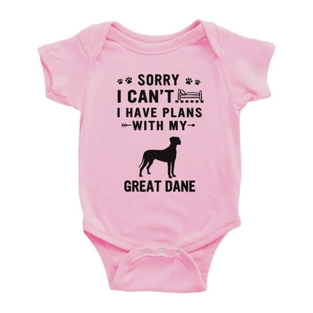 Sorry I Can t I Have Plans With My Great Dane Love Pet Dog Funny Baby Romper Infant (Pink 0-3 Months)
Sorry I Can t I Have Plans With My Great Dane Love Pet Dog Funny Baby Romper Infant (Pink 0-3 Months)