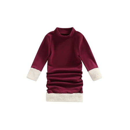 Nokpsedcb Christmas Kids Little Girls Dress Autumn Winter Casual Dress Long Sleeve O Neck Plush Patchwork Dress Red 5-6 Years
Nokpsedcb Christmas Kids Little Girls Dress Autumn Winter Casual Dress Long Sleeve O Neck Plush Patchwork Dress Red 5-6 Years