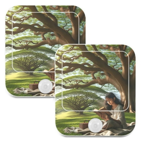 Girl under The Tree Night Lights Plug into Wall LED with Auto Light Sensor Warm Light for Kids Hallway Bedroom Living Room Kitchen Bathroom Set of 2
Girl under The Tree Night Lights Plug into Wall LED with Auto Light Sensor Warm Light for Kids Hallway Bedroom Living Room Kitchen Bathroom Set of 2