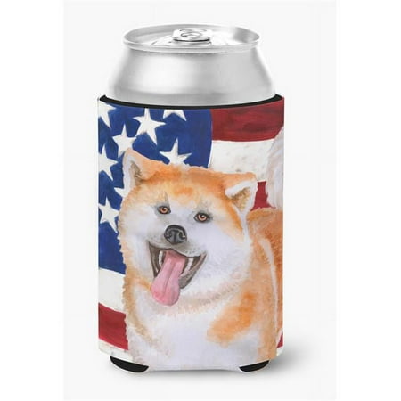 Akita Patriotic Can or Bottle Hugger