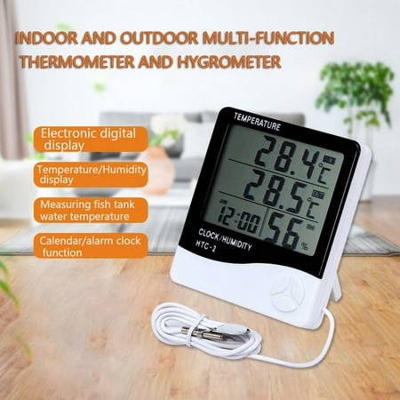 HeYii HTC-2 Mini Home Digital Alarm Clock Indoor Outdoor Temperature Humidity Meter
HeYii HTC-2 Mini Home Digital Alarm Clock Indoor Outdoor Temperature Humidity Meter