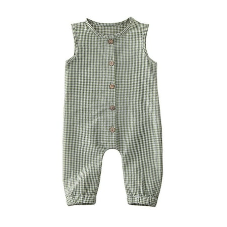 AMILIEe Infant Newborn Baby Boys Girls Plaids Romper Summer Jumpsuit Sleeveless Overalls
AMILIEe Infant Newborn Baby Boys Girls Plaids Romper Summer Jumpsuit Sleeveless Overalls