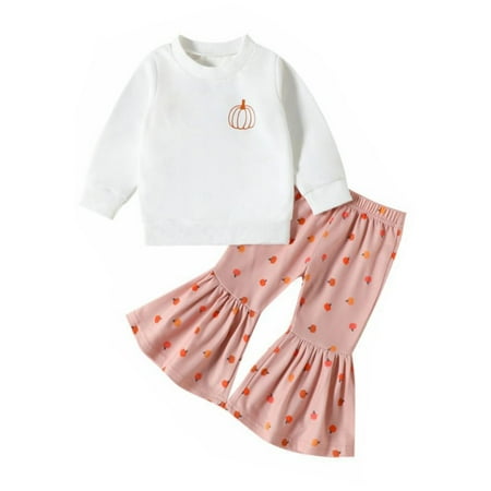 JIEU Kids Outfit Soft Cotton Warm Crewneck Lettered Top and Pumpkin Print Flared Pants Sweatshirt Halloween Set for Boys Or Girls
JIEU Kids Outfit Soft Cotton Warm Crewneck Lettered Top and Pumpkin Print Flared Pants Sweatshirt Halloween Set for Boys Or Girls