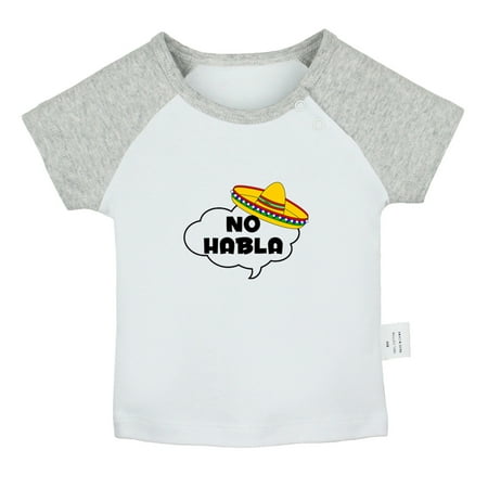 No Habla Funny T shirt For Baby Newborn Babies T-shirts Infant Tops 0-24M Kids Graphic Tees Clothing (Short Gray Raglan T-shirt 12-18 Months)
No Habla Funny T shirt For Baby Newborn Babies T-shirts Infant Tops 0-24M Kids Graphic Tees Clothing (Short Gray Raglan T-shirt 12-18 Months)