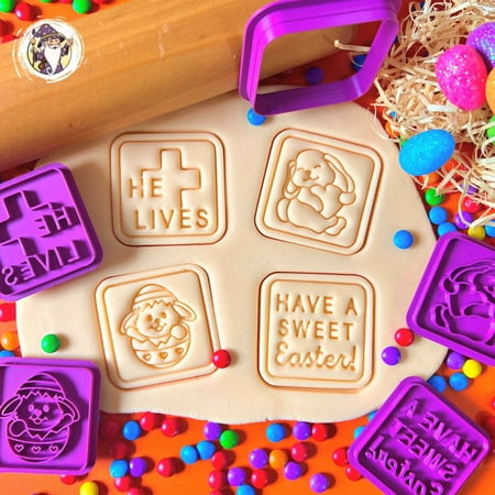 Easter Cookie Cutters With Stamp - Sweet Easter - Koisaria