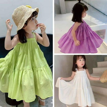 SYNPOS Little Girl Cotton Dress with Smocking Casual Dress Sleeveless for Spring Summer 1-7 Years
SYNPOS Little Girl Cotton Dress with Smocking Casual Dress Sleeveless for Spring Summer 1-7 Years