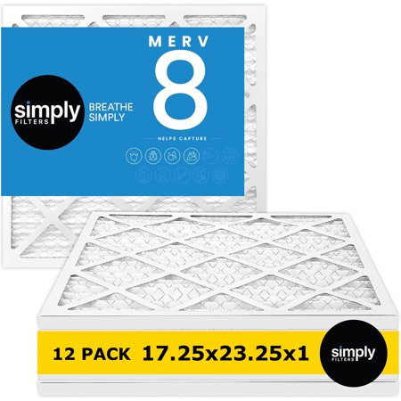 Simply Filters 17.25x23.25x1 MERV 8 MPR 600 AC Furnace HVAC Air Filter (12 Pack)
Simply Filters 17.25x23.25x1 MERV 8 MPR 600 AC Furnace HVAC Air Filter (12 Pack)