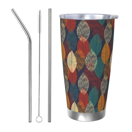 KLL Autumn Leaves Print 40oz Stainless Steel Insulated Car Cup with Spillproof Lid - Keep Your Drink Hot or Cold on the Go-Straw Three-piece Set
KLL Autumn Leaves Print 40oz Stainless Steel Insulated Car Cup with Spillproof Lid - Keep Your Drink Hot or Cold on the Go-Straw Three-piece Set