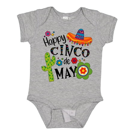 Inktastic Happy Cinco De Mayo- Sombrero Cactus Flowers Gift Baby Boy or Baby Girl Bodysuit
Inktastic Happy Cinco De Mayo- Sombrero Cactus Flowers Gift Baby Boy or Baby Girl Bodysuit