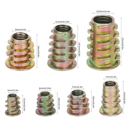 Cergrey Insert Wood Nut Furniture Nuts 125Pcs Insert Wood Nut Hex Drive Furniture Head Hardware Fasteners Industrial Supplies
Cergrey Insert Wood Nut Furniture Nuts 125Pcs Insert Wood Nut Hex Drive Furniture Head Hardware Fasteners Industrial Supplies