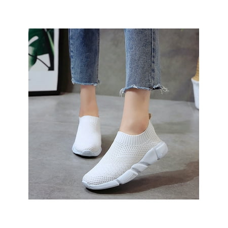Welliumy Ladies Lightweight Sneaker Sport Sock Sneakers Slip On Walking Shoes Workout Trainers Running Comfortable Mesh Loafers White 9
Welliumy Ladies Lightweight Sneaker Sport Sock Sneakers Slip On Walking Shoes Workout Trainers Running Comfortable Mesh Loafers White 9