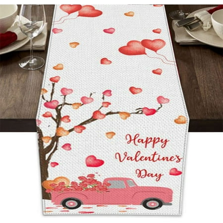 Cozy Zestie Valentines Day Table Runner Burlap Red Heart Love Valentine Decoration Mother s Day Wedding Anniversary Holiday Kitchen Dining Table Runners for Home Party Decor 13 x 72 Inch
Cozy Zestie Valentines Day Table Runner Burlap Red Heart Love Valentine Decoration Mother s Day Wedding Anniversary Holiday Kitchen Dining Table Runners for Home Party Decor 13 x 72 Inch