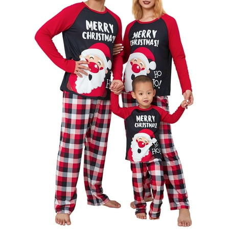Youweixiong Christmas Family Pajamas Santa Print Casual Plaid Xmas Matching Sleepwear Set for Adult Kids Baby
Youweixiong Christmas Family Pajamas Santa Print Casual Plaid Xmas Matching Sleepwear Set for Adult Kids Baby