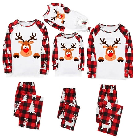 Christmas Pajamas for Family with Baby Christmas Elk Reindeer Print Tops and Plaid Pants Xmas Holiday Sleepwear
Christmas Pajamas for Family with Baby Christmas Elk Reindeer Print Tops and Plaid Pants Xmas Holiday Sleepwear