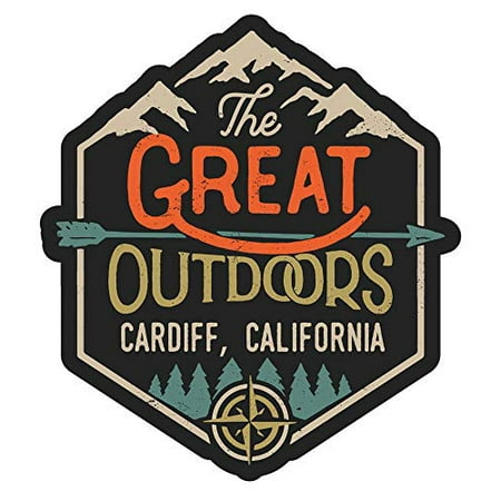 Cardiff California The Great Outdoors Design 4-Inch Magnet