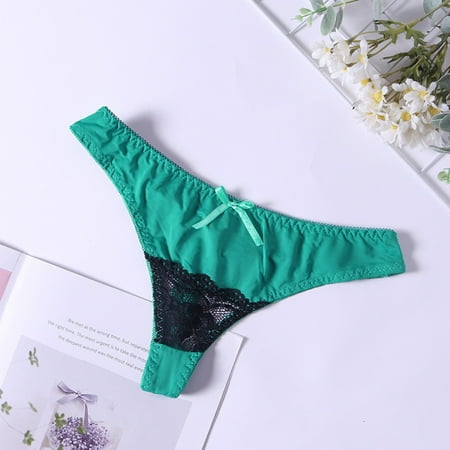 Pxiakgy lingerie for women New Hot Panties For Women Lace Patchwork Low Waist Thong In Solid Color Green + L
Pxiakgy lingerie for women New Hot Panties For Women Lace Patchwork Low Waist Thong In Solid Color Green + L