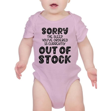 Sorry Sleep Out Of Stock Bodysuit Infant -Smartprints Designs 12 Months
Sorry Sleep Out Of Stock Bodysuit Infant -Smartprints Designs 12 Months