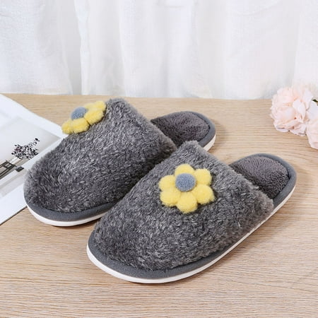 Womens Plush Warm Slippers Cartoon Flower Home Shoes Autumn And Winter Indoor Cotton Slipper
Womens Plush Warm Slippers Cartoon Flower Home Shoes Autumn And Winter Indoor Cotton Slipper
